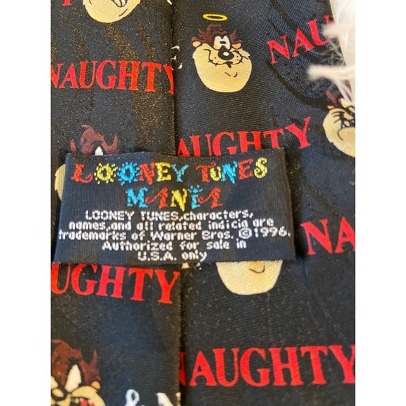 Vintage Tasmanian devil Naughty and nice tie - Picture 2 of 7